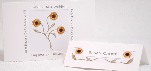 Sunflower Wedding Invitation