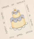 Wedding Cake Invitations