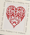 Filigree Heart Invitation