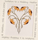 Heart Sunflower Invitation